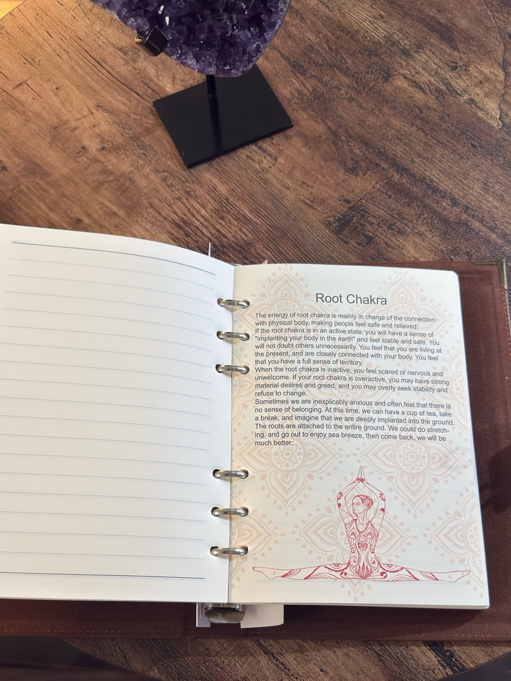 Chakra Leather Journal | Meditation, Manifestation & Mindfulness Notebook - Picture 5 of 12
